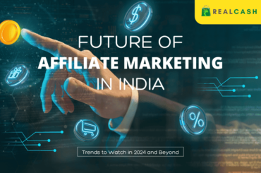 Hand of a human touching the coin illustrating the future of affiliate marketing in india