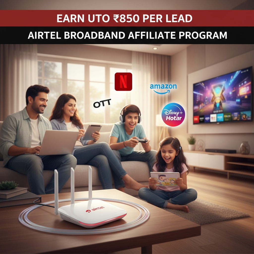 Airtel Broadband Affiliate Program
