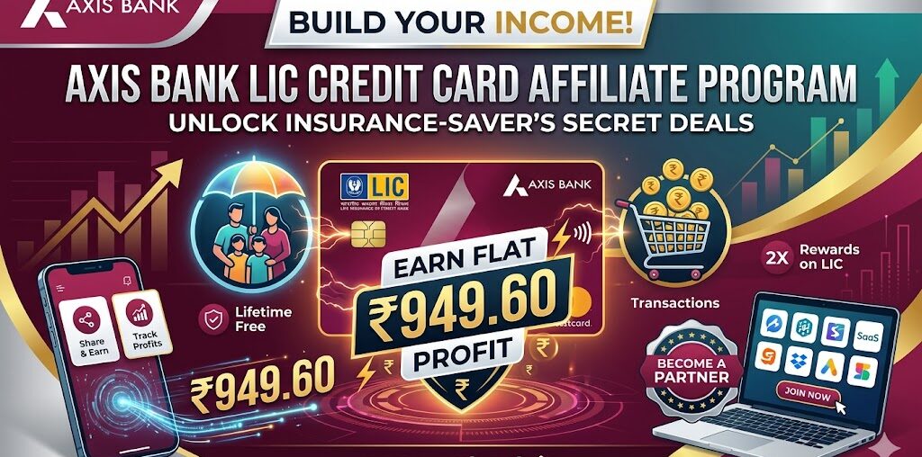 Axisbank LIC Credit Card Affiliate Program Banner
