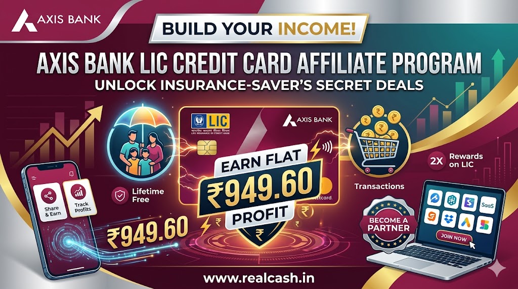 Axisbank LIC Credit Card Affiliate Program Banner