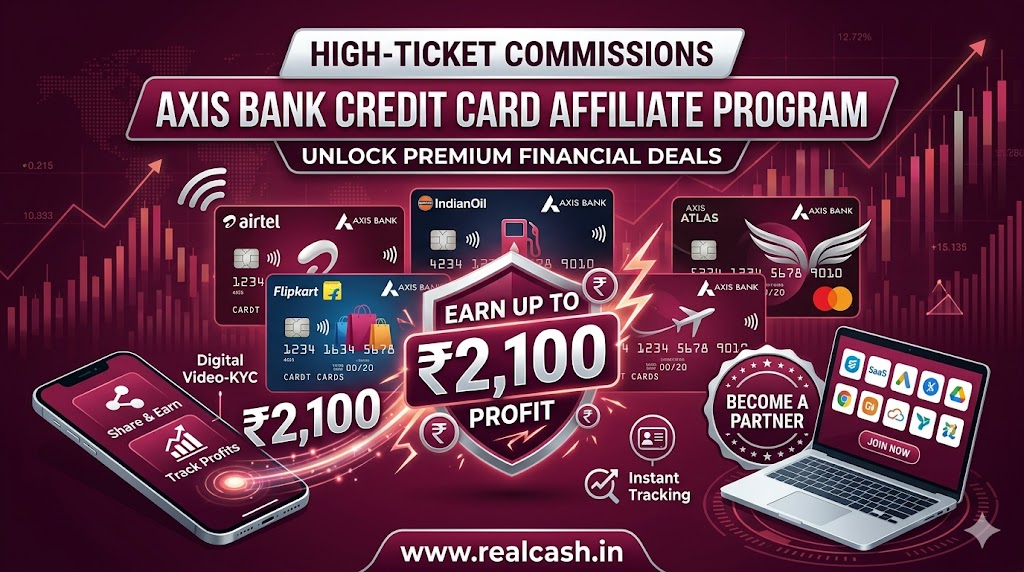 Axis Bank Credit Card Affiliate Program Banner