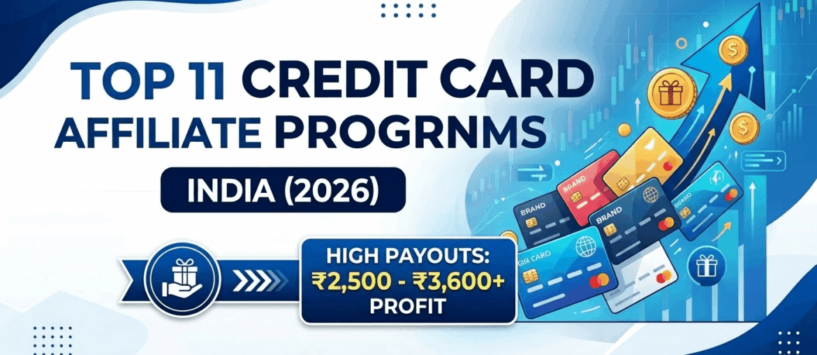 banner for top 11 credit cards affiliate program in india