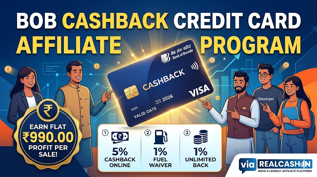 BOB Cashback Credit Card Affiliate Program Banner