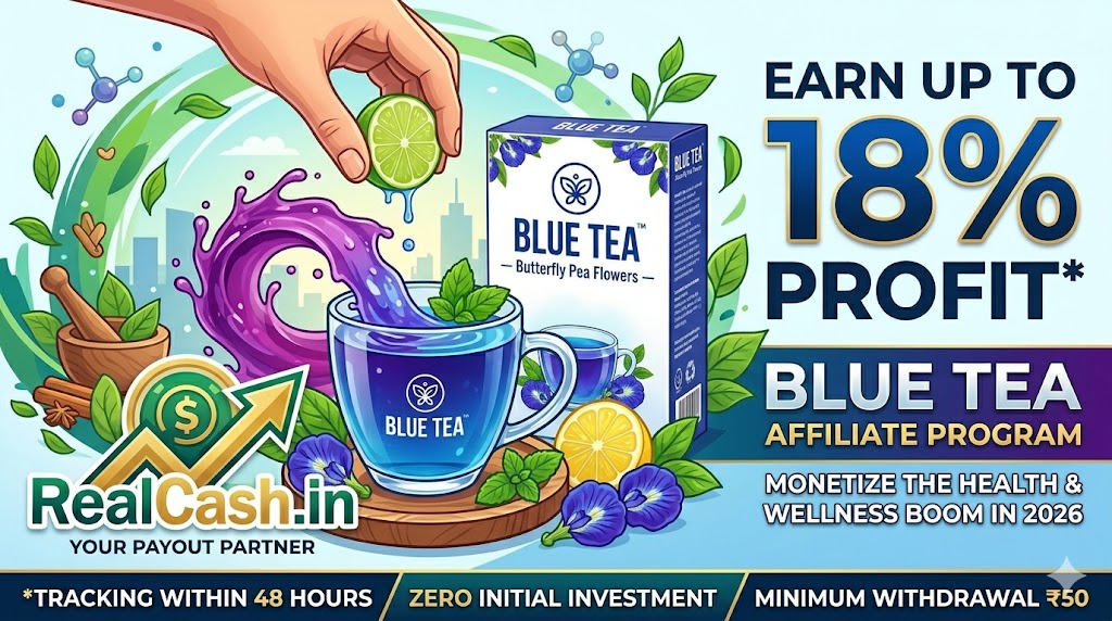 Blue Tea Affiliate Program Banner