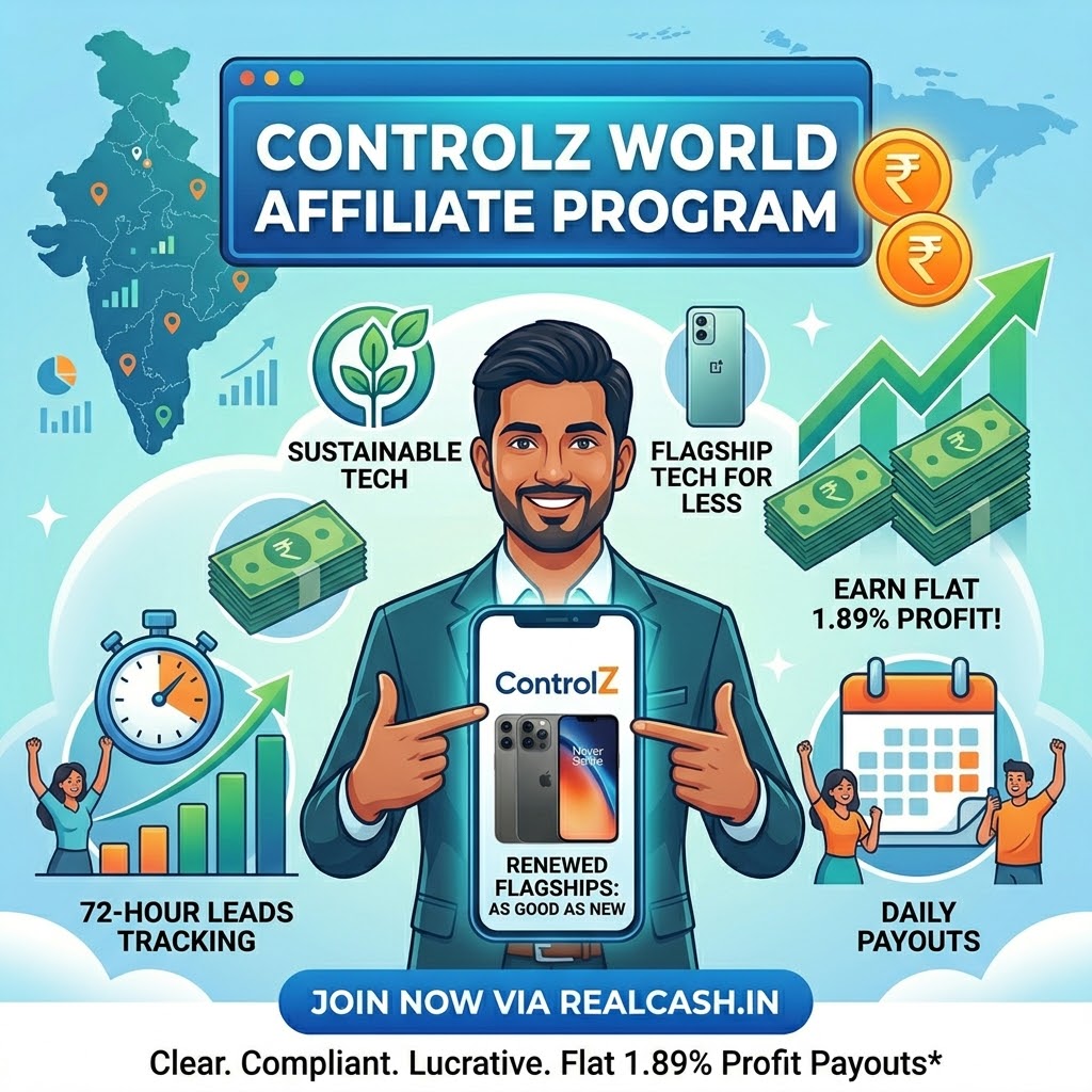 ControlZ World Affiliate Program Banner