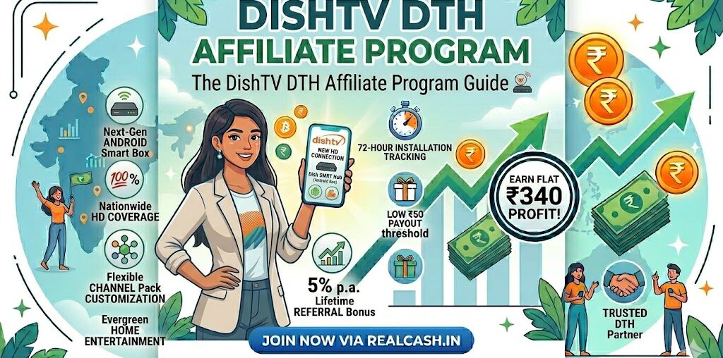 Join DishTV DTH Affiliate Program Banner